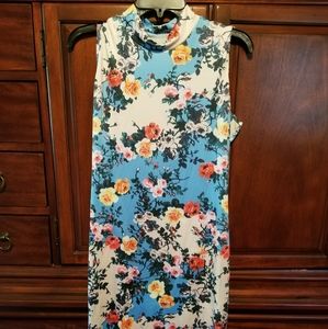 Dress sleeveless with collar